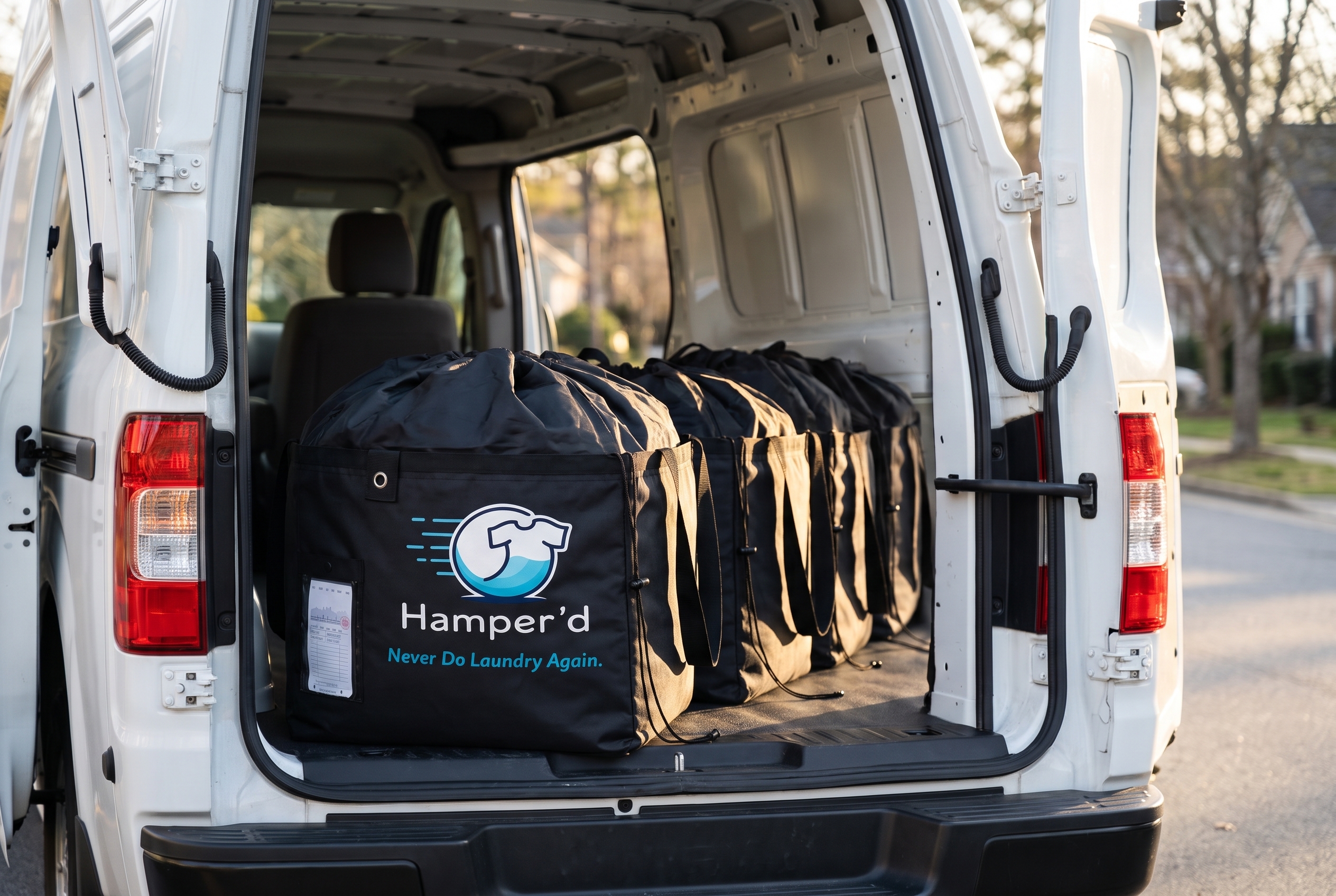 Laundry Pickup Van Raleigh Nc Hamperd Bags